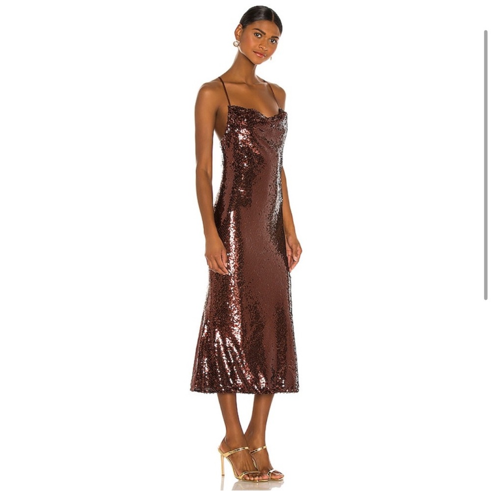 Shona Joy Zaida Bias Sequin cocktail Dress - Size 4